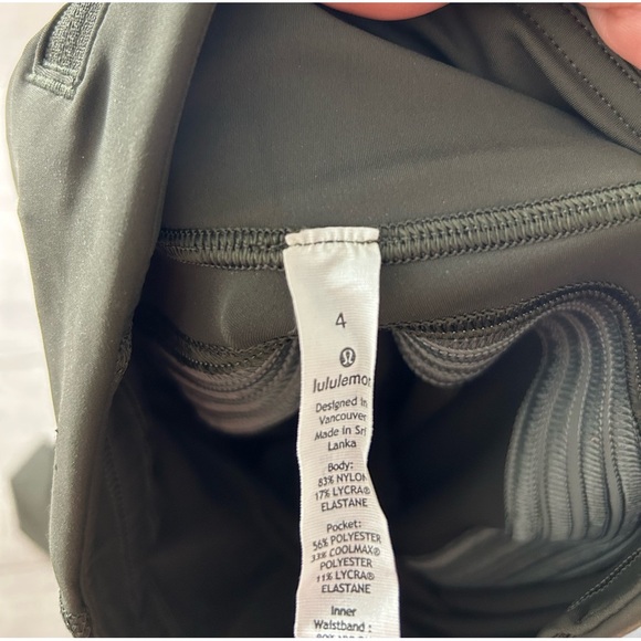 Lululemon Run Crew Tight Leggings *28" Dark Olive / Obsidian / Grey Sage - Picture 11 of 16